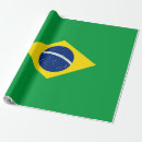 Recherche de drapeau du brésil papier cadeau Vert