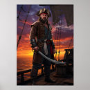 Recherche de bateau pirate posters Coucher de soleil