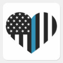 Recherche de ligne de police autocollants Patriotique