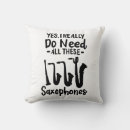 Recherche de saxophone coussins Joueur de saxophone