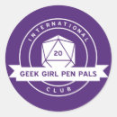 Recherche de fille geek autocollants Ballot