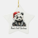 Recherche de panda de bébé ornements Premier noël