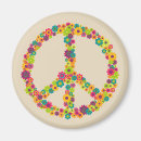 Recherche de fleurs hippies magnets Les années 70