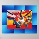 Recherche de coeur géométrique posters Moderne