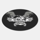 Recherche de tête morte autocollants Rouge