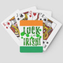 Recherche de trèfle vert jeux de cartes Bonne chance