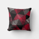 Recherche de gris noir rouge coussins Abstrait