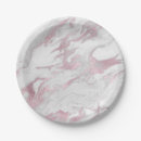Recherche de marbre assiettes en papier Motif