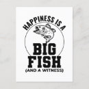 Recherche de poissons de lac cartes postales Drôle