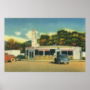 Recherche de voitures des années 50 posters Vintage
