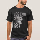 Recherche de légende depuis 1957 tshirts Conception