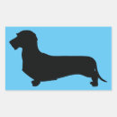 Recherche de silhouette chien autocollants Dachshund