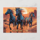 Recherche de chevaux sauvages cartes postales Mustang