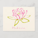 Recherche de symboles bouddhistes cartes postales Fleur