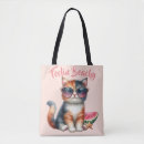 Recherche de à chat tote bags Coloré