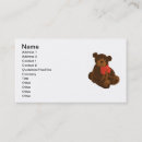 Recherche de ours de nounours cartes visite Mignon