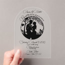 Recherche de couples de silhouette invitations Moderne