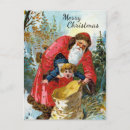 Recherche de noël français vintage cartes postales Victorien