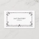 Recherche de art déco cartes visite Noir et blanc