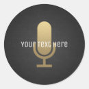 Recherche de voix autocollants Chanteur