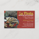 Recherche de restaurant mexicain cartes visite Chef
