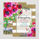 Recherche de rayure florale invitations Moderne