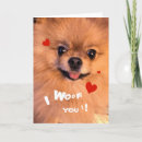 Recherche de pomeranian vœux cartes Amour