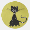 Recherche de mauvais chat autocollants Halloween