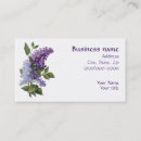 Recherche de fleurs lilas cartes visite Botanique