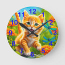 Recherche de kitten horloges Tabby