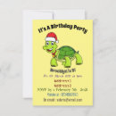 Recherche de tortue drôle invitations Mignon