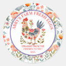 Recherche de poulet vintage autocollants Floral