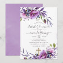 Recherche de pourpre 13x18 invitations Aquarelle