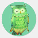 Recherche de petits hiboux autocollants Animaux