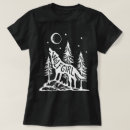 Recherche de graphique loup tshirts Pour elle