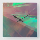 Recherche de vert néon horloges Abstrait