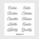 Recherche de belle famille autocollants Calligraphie