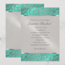 Recherche de aqua green invitations Unique