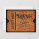 Recherche de billet de halloween invitations Ticket