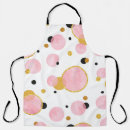 Recherche de rose de point de polka tabliers Cercle