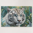 Recherche de tigre blanc puzzles Jungle