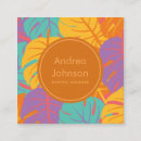 Recherche de feuille coloré cartes visite Botanique