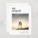 Recherche de elopement cartes postales Minimaliste