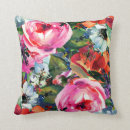 Recherche de fleur aquarelle coussins Girly