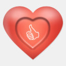 Recherche de pouces autocollants Coeur