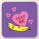 Recherche de banane dessous de verres Jaune