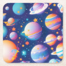 Recherche de planète dessous de verres Coloré