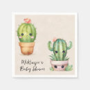Recherche de cactus mignon serviettes Aquarelle