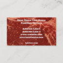 Recherche de biftecks cartes visite Nourriture