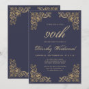 Recherche de bleu marine foncé invitations Script